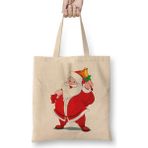 Humuts Yılbaşı Yeni Yıl Konseptli Noel Ayıcıklar 03 Bez Kadın Günlük Çanta