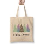 Humuts Yılbaşı Yeni Yıl Konseptli Pine Merry Christmas Bez Kadın Günlük Çanta