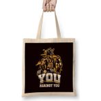Humuts You Against You Workout Barbell Bodybuilding Weightlifting Bez Kadın Günlük Çanta