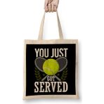 Humuts You Just Got Served Tennis Racket Serve Bez Uzun Saplı Açık Bej Rengi Çanta