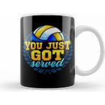 Humuts You Just Got Served Volleyball Player Serve Pun Kupa