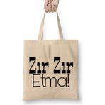 Humuts Zihin Herşeydir Buddha Buda Olumlama Bez Uzun Saplı Açık Bej Rengi Çanta