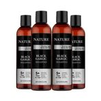 Huncalife Nature Siyah Sarımsaklı Dökülme Karşıtı Besleyici ve Onarıcı 4x350 ml Şampuan
