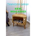 HunCar Cosmoss Tv Ahşap Retro Dekoratif Kedi Evi - Kahverengi
