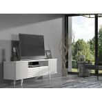 Hunerika Sova Zebra Kapak Premium Tv Ünitesi - Minifiks - Beyaz