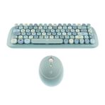 Hunter Azure XT Retro Kablosuz Mavi Outlet Klavye ve Mouse Set