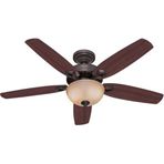 Hunter Builders Çağdaş Bronz 132 cm Aydınlatmalı Tavan Vantilatörü