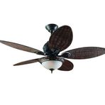 Hunter Fan Caribbean Breeze 137 cm Hasır Kanatlı Aydınlatmalı Tavan Vantilatörü