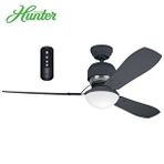 Hunter Fan Industrie Grafit 132 cm Aydınlatmalı Uzaktan Kumandalı Tavan Vantilatörü