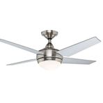 Hunter Fan New Sonic Fırçalanmış Nikel 132 cm Aydınlatmalı Uzaktan Kumandalı Tavan Vantilatörü