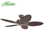 Hunter Fan Savoy Kehribar Bronz 137 cm Hasır Kanatlı Tavan Vantilatörü