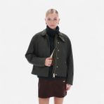 Hunter Originals Leith Geniş Kalıp Kadın Koyu Haki Mont Kadın Haki Mont HARW0065251-KM - XS