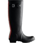 Hunter Originals Wellington Tri Colour Logo Kadın Siyah Uzun Bot Kadın Siyah Uzun Bot Wft2353rma-Blk