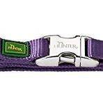 HUNTER Vario Basic ALU-STRONG boyun tasması, köpek tasması, naylon, alüminyum kilit, M, mor
