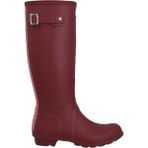Hunter WOMEN ORIGINAL TALL TRI COLOUR LOGO BOOT Kadın Bordo Uzun Bot WFT2353RMA-ME