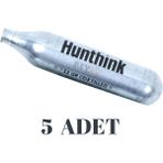 Hunthink 12 Gram Co2 Havalı Tüpü 5 Adet - Gümüş