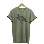 Hunting Avcılık Keklik Baskılı %100 Pamuk Regular Fit Bisiklet Yaka T-Shirt - XL - Haki