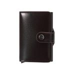 Huntone Kartlık erkek, kredi kartı cüzdanı, kadın, erkek, Slim Wallet Smart Pop-Up Wallet ve kredi kartı cüzdanı, deri, 6 ila 10 kart için, Kahverengi, 11cmx8cmx3cm, Modern