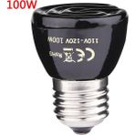 Huoxun Shop A 100W Tarzı 25W 50W 75W 100W E27 Siyah Kızıl Seramik Isıtıcı Ampul Kediler Kaplama Tavuklar Sürüngen Lambası (Yurt Dışından)