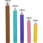 Huoxun Shop A 18X1.5CM Tarzı Sıcak Ahşap Kuş Kafesi Papağan Oyuncakları Tırmanma Çubukları Pençe Törpüleme Istasyon Platformu Isırıklar Için Muhabbet Kuşu Fare Hamsterler Rastgele Renk (Yurt Dışından)