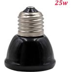 Huoxun Shop A 25W Tarzı 25W 50W 75W 100W Evcil Hayvan Isıtma Lambası Siyah Kızılötesi Seramik Isıtıcı Isı Lambası Evcil Hayvan Yavruları Sürüngen Lambası (Yurt Dışından)