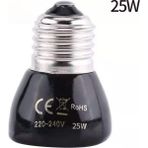 Huoxun Shop A 25W Tarzı 60X60 220V Uzak Kızılötesi Isıtma Lambası Siyah Seramik E27 Pet Isıtıcı Ampul Tavuk Kaplumbağa Kertenkele Sürüngen Işık (Yurt Dışından)