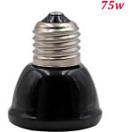Huoxun Shop A 75W Tarzı 25W 50W 75W 100W Evcil Hayvan Isıtma Lambası Siyah Kızılötesi Seramik Isıtıcı Isı Lambası Evcil Hayvan Yavruları Sürüngen Lambası (Yurt Dışından)