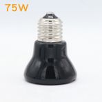 Huoxun Shop A 75W Tarzı Sürüngen Isıtma Lambası Siyah Seramik E27 Isıtıcı Ampul Kafes Tavuk Kaplumbağa Kertenkele Sürüngen Işık (Yurt Dışından)