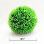 Huoxun Shop A 8cm Çap Stili 2 Adet Balık Akvaryumu Yapay Yeşil Çim Topu Su Bitkileri Bitki Balık Tankı Dekorasyon Aksesuarları Yosun Topu Manzara Dekorasyonu (Yurt Dışından) - Akvaryum dekorasyonu