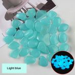 Huoxun Shop A Açık Mavi Stil Bahçe Dekor Luminous Taşlar Koyu Işıkta Parlayan Dekoratif Çakıl Taşları Dış Mekan Balık Tankı Süslemesi Kaya Taşları Akvaryum Balık Kasesi (Yurt Dışından) - 1