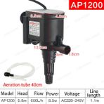 Huoxun Shop A AP-1200 Stili Ab Adaptör Fişi Jebo Lıfetech Daldırma Pompa Apw 600L Üçü Bir Arada Akvaryum Filtresi (Yurt Dışından) - akvaryum filtreleme