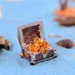 Huoxun Shop A B Tarzı Simülasyon Hazine Sandığı Kutusu Antika Yaratıcı Reçine Akvaryum Süsü Coins Case Figürler El Sanatları Hediye Aquarium Dekoru (Yurt Dışından) - Akvaryum dekorasyonu