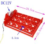 Huoxun Shop A DC12V Stili M Beden 12 Yumurta Kuş Yumurtası Kuluçka Makinesi Dönme Yumurta Tepsisi 220V V 12V Motor Tavuk Kuş Kuluçka Ekipmanı Kendin Yap Kuluçka Aksesuarları (Yurt Dışından)