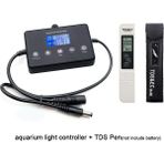 Huoxun Shop A Denetleyici ve Tds Stili Akvaryum LED Işık Kontrol Cihazı Dimmer Modülatörü Balık Tankı Akıllı Zamanlama Karartma Sistemi ile Tds Ec Metre Kalem Testi (Yurt Dışından) - 1