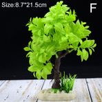 Huoxun Shop A F Stili 1 Adet Yapay Plastik Ağaç Akvaryum Dekorasyon Aksesuarları Ev Ofis Süsü Balık Tankı Kaya Bahçesi Bonsai Süsü Dekor (Yurt Dışından) - Akvaryum dekorasyonu
