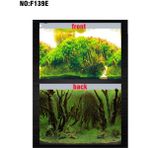 Huoxun Shop A F139E Stili Yüksek 30X50CM Balık Tankı 3D Arka Plan Boyama Sticker Akvaryum Manzara Sticker Poster Çift Taraflı Okyanus Deniz Bitkileri Arka Plan Akvaryum Dekor (Yurt Dışından) - Akvaryum dekorasyonu