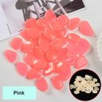 Huoxun Shop A Gümüş Tarzı Bahçe Dekor Luminous Taşlar Koyu Işıkta Parlayan Dekoratif Çakıl Taşları Dış Mekan Balık Tankı Süslemesi Kaya Taşları Akvaryum Balık Kasesi (Yurt Dışından) - 1