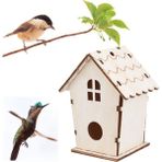 Huoxun Shop A Haki C Stili 12X9.5CM Yüksek Ahşap Kuş Yuvası Güvercin Yuvası Kuş Evi Asma Süs Yaratıcı Duvara Monte Ahşap Açık Yuva Kuş Evi (Yurt Dışından)