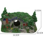 Huoxun Shop A Hobbit Barınağı Tarzı Akvaryum Dekorasyon Boş Gövde Simülasyon Ağaç Kütük Ahşap Reçine Peysaj Balık Tankı Peyzaj Dekoratif Balık Tankı Malzemeleri (Yurt Dışından) - 1
