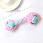 Huoxun Shop A Iki Tonlu Dumb Ling Stili Evcil Hayvan Pamuk Ip Topu Kedi ve Köpek Çiğneme Oyuncakı Isırık Dayanıklı Etkileşimli Bulmaca Oyuncakları Yumuşak Rahat Diş Temizleme Araçları (Yurt Dışından)