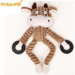Huoxun Shop A Inek Tarzı Köpekler Için Oyuncak Peluş Oyuncak Yumuşak Oyuncak Küçük Maymun Chew Toys Yavru Peluş Sesli Koyun Maymun Inek Dumb (Yurt Dışından)