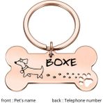 Huoxun Shop A Kimlik Etiketi 11 Stili Büyük Ücretsiz Özel Kişiselleştirilmiş Pet Kimlik Etiketi Kazınmış Pet Kimlik Ismi Kedi Yavru Köpek Tasma Etiketi Pet Kaybolmaz Isim Plakası Fransız Bulldog (Yurt Dışından) - NO:1 - Beyaz