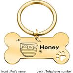 Huoxun Shop A Kimlik Etiketi 6 Stili Küçük Ücretsiz Özel Kişiselleştirilmiş Pet Kimlik Etiketi Kazınmış Pet Kimlik Ismi Kedi Yavru Köpek Tasma Etiketi Pet Kaybolmaz Isim Plakası Fransız Bulldog (Yurt Dışından) - NO:1 - Beyaz