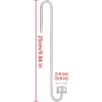 Huoxun Shop A Küçük 25CM Tarzı Nıcrew Akvaryum Co2 Regülatörü Difüzörü Ultra Ince Paslanmaz Çelik Co2 Reaktör Atomizer Balık Tankı Canlı Bitki Akvaryum Aksesuarları (Yurt Dışından)
