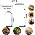 Huoxun Shop A L Tarzı Bene Sürüngen Lamba Standı Ayarlanabilir Metal Lamba Standı Amfibyum Isıtma Lambası Aksesuarları Terraryum, Civcivlik, Kaplumbağa Için (Yurt Dışından)