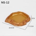 Huoxun Shop A No.12 Tarzı Sürüngen Kayalık Yiyecek Kabı Kertenkele Sakallı Ejderha Su Dağıtıcısı Evcil Hayvan Kapları Kaçış Engelleme Minik Süperböcek Der Terrarium Peyzajlama (Yurt Dışından)