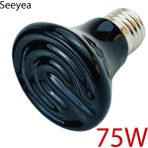 Huoxun Shop A Seramik Ampul 75W Tarzı Kaplumbağa Isıtma Lambası Mini Evcil Isıtma Ampibi Lambası Kertenkele Sabit Sıcaklık Ultraviyole Lamba Sürüngen Kızılötesi Seramik Isıtıcı (Yurt Dışından)