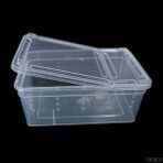 Huoxun Shop A Sürüngenler Için Terrarium Şeffaf Plastik Kutu Böcek Sürüngen Taşıma Üreme Canlı Yem Besleme Kutusu Dropship (Yurt Dışından)