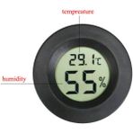Huoxun Shop A Telsiz Siyah Stil Sürüngen Kaplumbağa Terraryum Akvaryum Tank Aksesuarları Sıcaklık Nem Için Yüksek Hassas Dijital Termometre Higrometre Meter (Yurt Dışından)
