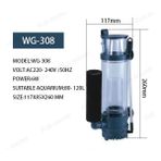 Huoxun Shop A WG-201 Stili Bize Adaptör Fişi Akvaryum Filtresi Boyu Wg Nano Iç Protein Skimmer Sünger Pompası Tuzlu Su Deniz Mercan Için Iğne Tekerlek Venturi Pompası (Yurt Dışından) - akvaryum filtreleme